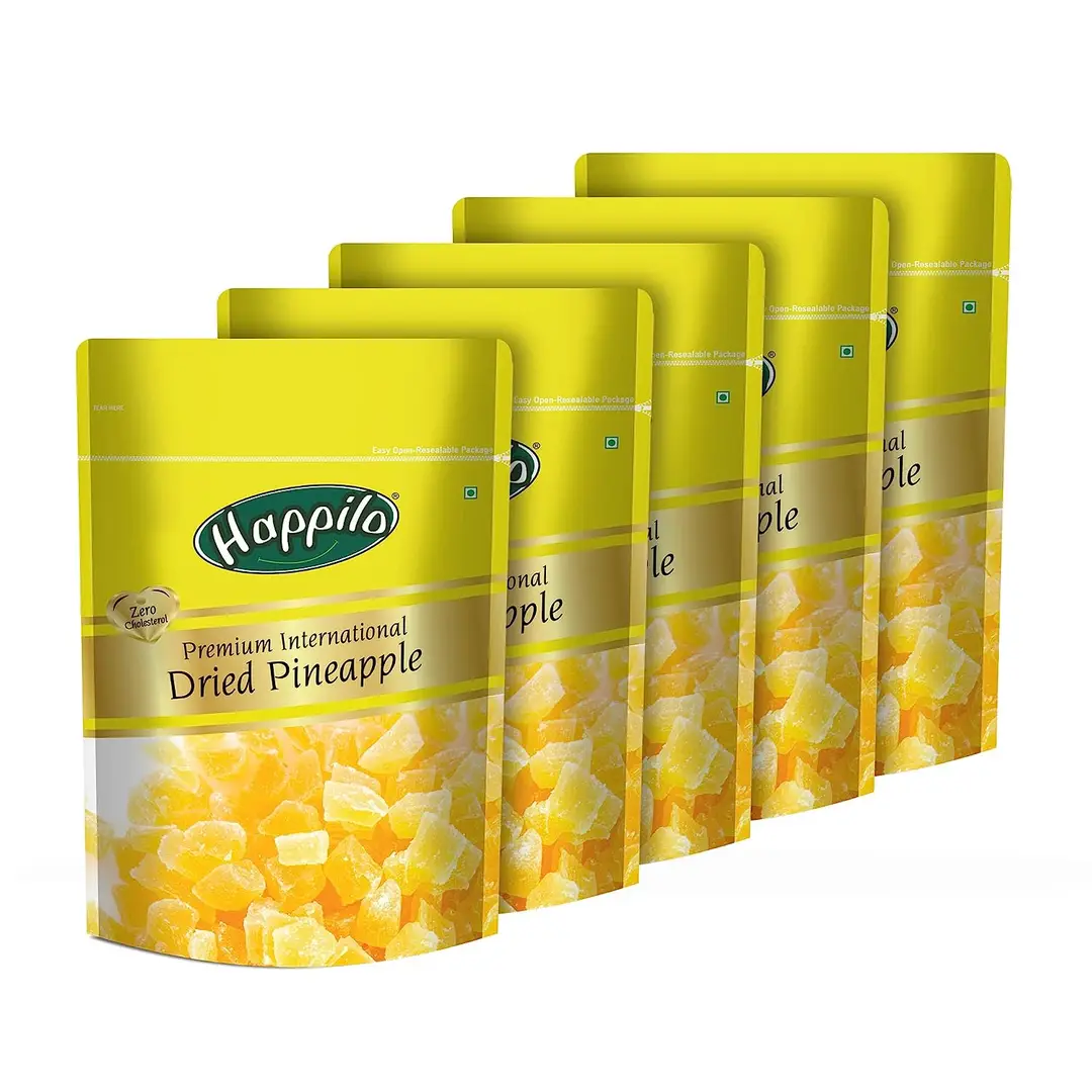 Happilo Premium International Dried Pineapple - Pack of 5(1000 gm)