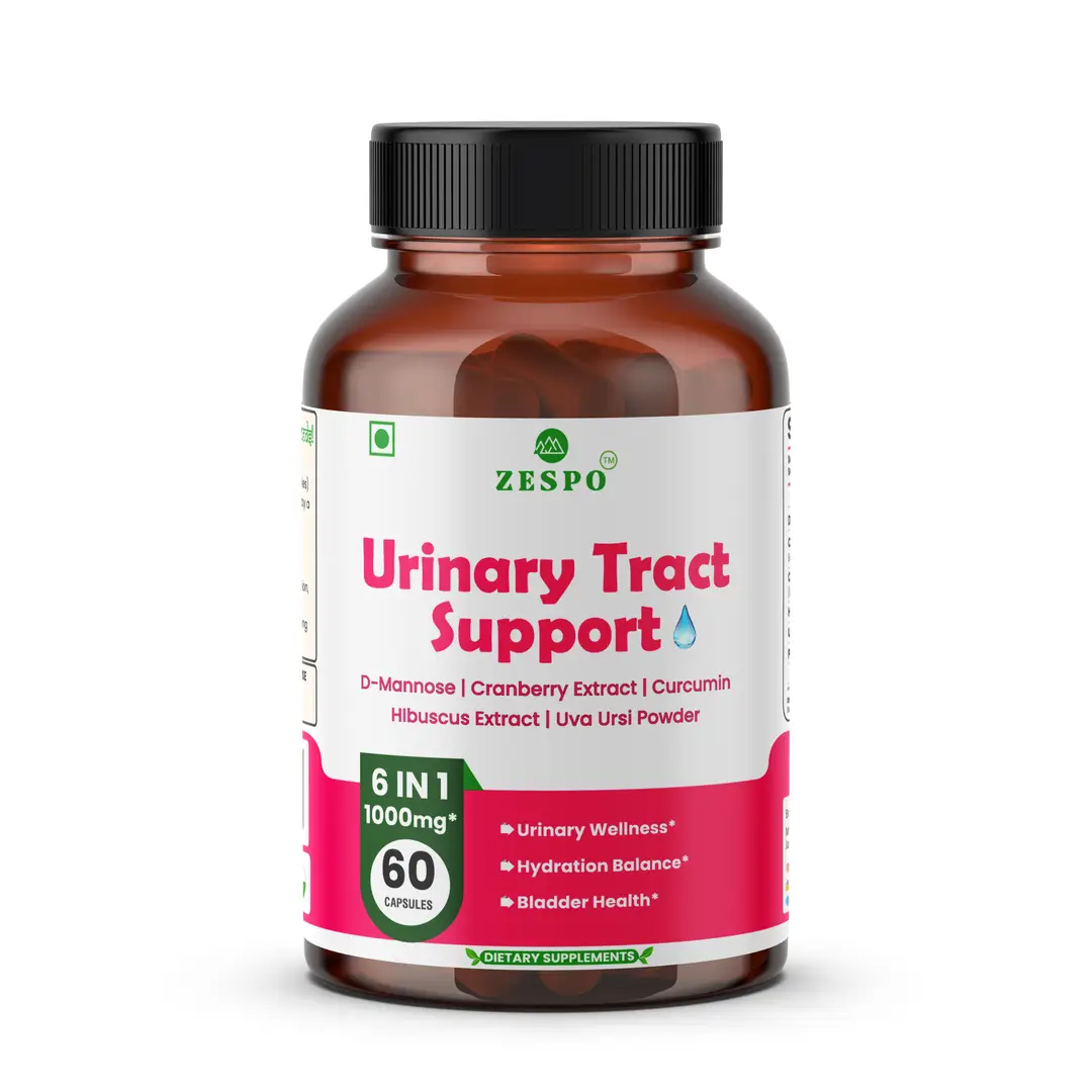Zespo UTI Urinary Tract for Bladder Health, Hydration Balance - Pack of 1(60 Capsules)