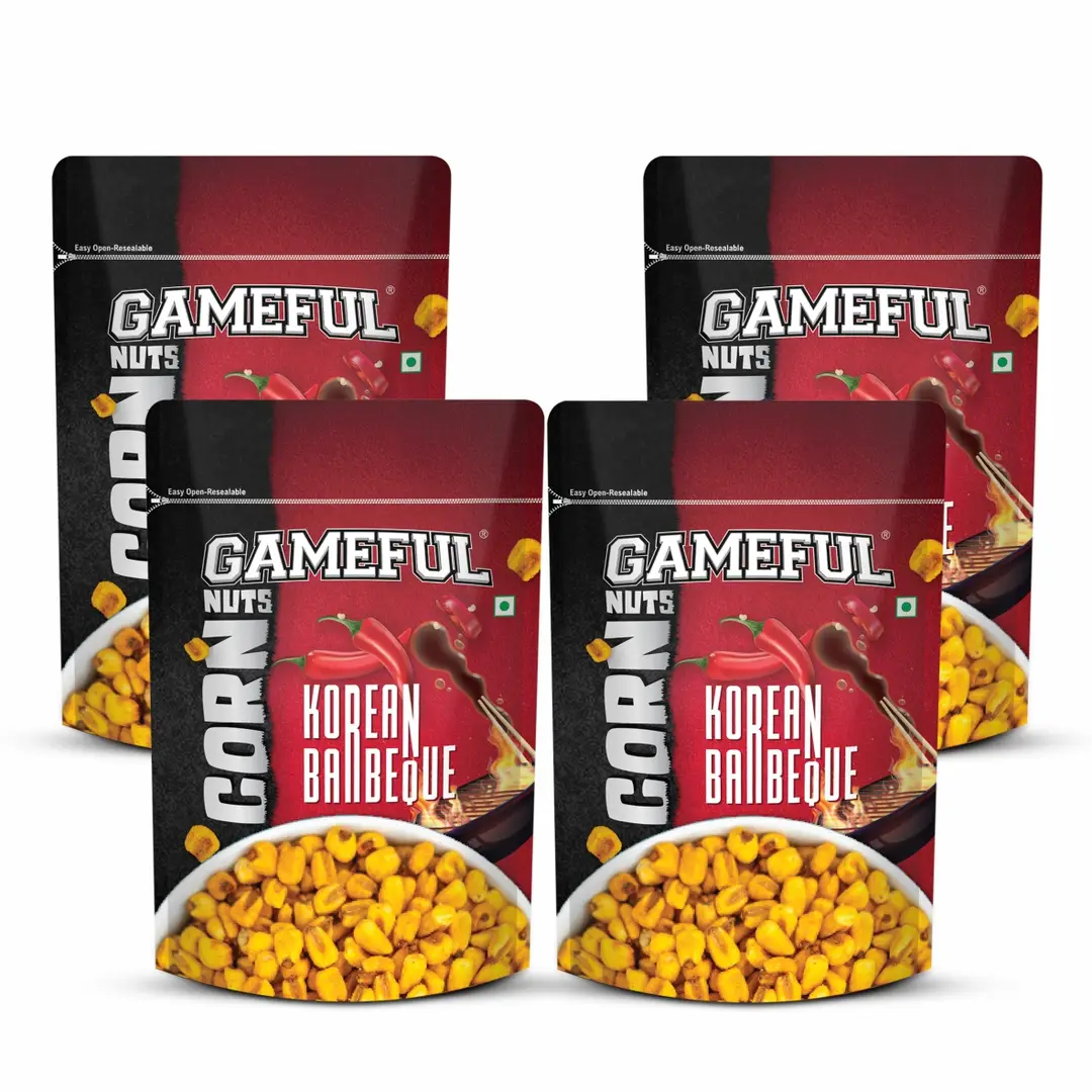 Gameful Korean Barbeque Corn Nut - Pack of 4 (320 gm)