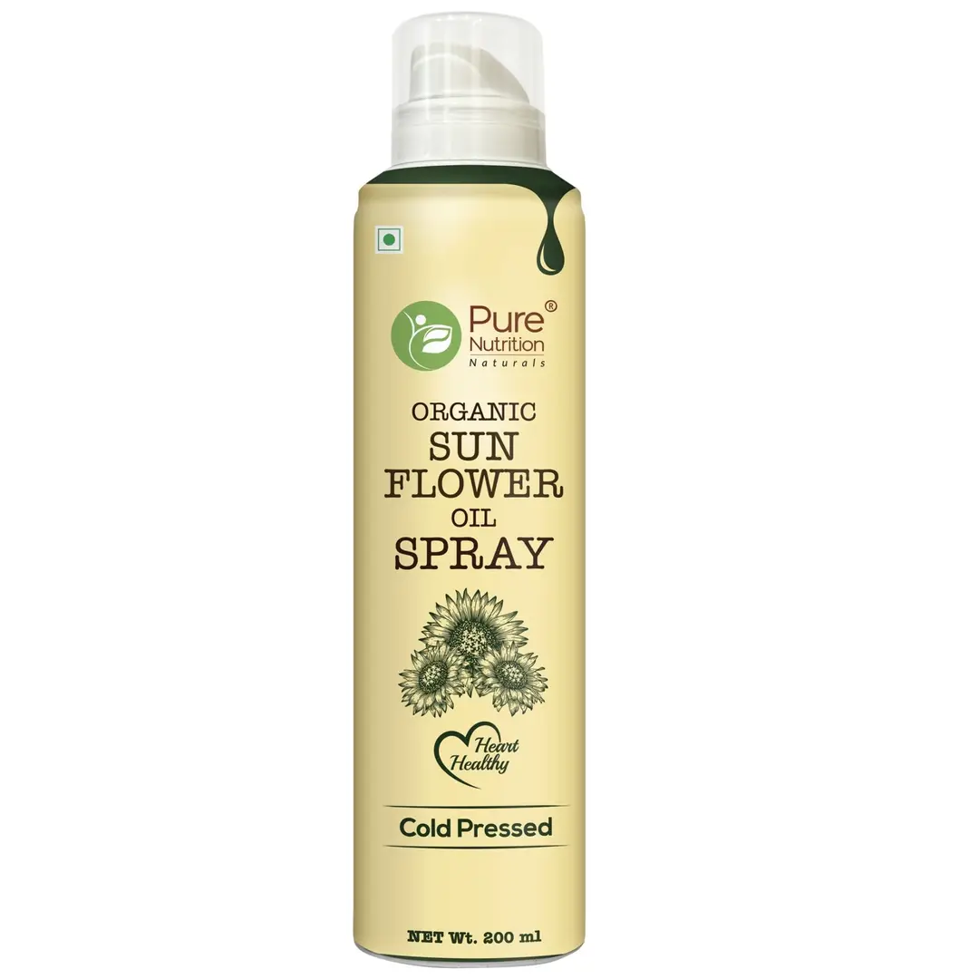 Pure Nutrition Sunflower Oil Cooking with 10X Less Oil for Low-Calorie Meals and Heart Health - 200 ml