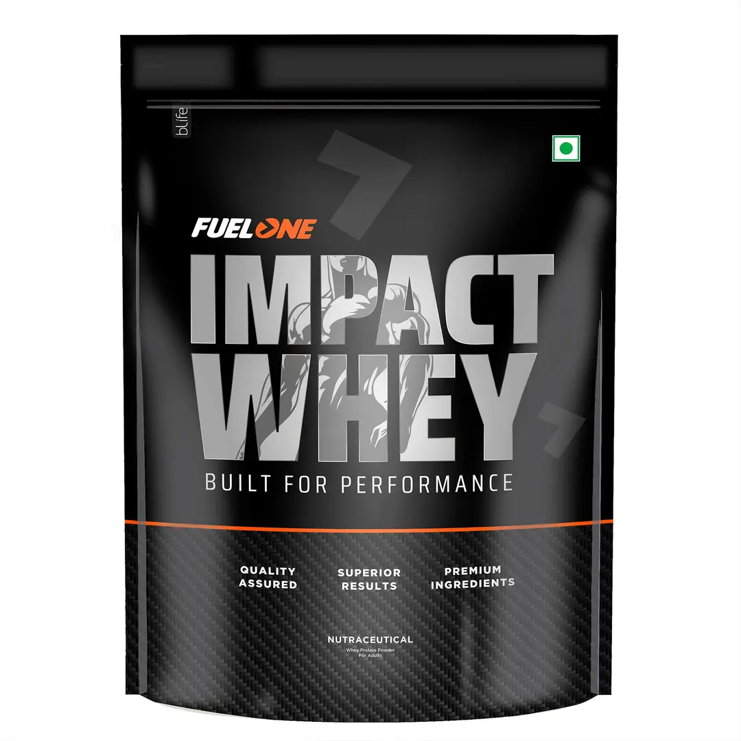 Fuel One Impact Whey Protein Powder with 22.5 gm Protein for Muscle Growth - Chocolate,2.2 lb
