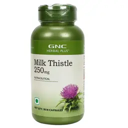 GNC Herbal Plus Milk Thistle | Removes Liver Toxins | Protects Liver Health | Detox Supplement for Men & Women | Promotes Proper Fat Digestion icon