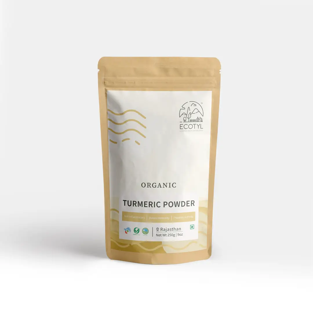 Ecotyl Turmeric Powder for Anti-Inflammatory and Detoxification - 250 gm