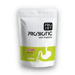Projoy Repair damged Gut Linning -Probiotic and Prebiotic combination in powder|60 servings| for All Ages -aids in regular bowel movements and boost immunity. icon