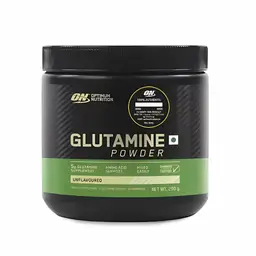 Optimum Nutrition (ON) L-Glutamine Powder- 250 Gram, 50 Serves, 5g Glutamine per serve for Amino Acid Support & Muscle Recovery, Unflavoured. icon