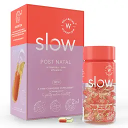 Wellbeing Nutrition - Slow - Post Natal Vegan Multivitamin -  with Folic Acid, B-Complex - for Lactation Support, Postpartum Recovery, Enhanced Immunity icon