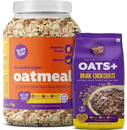 Yogabar - Fruit and Nut Oatmeal 1kg - Dark Chocolate Oatmeal -400g Combo icon