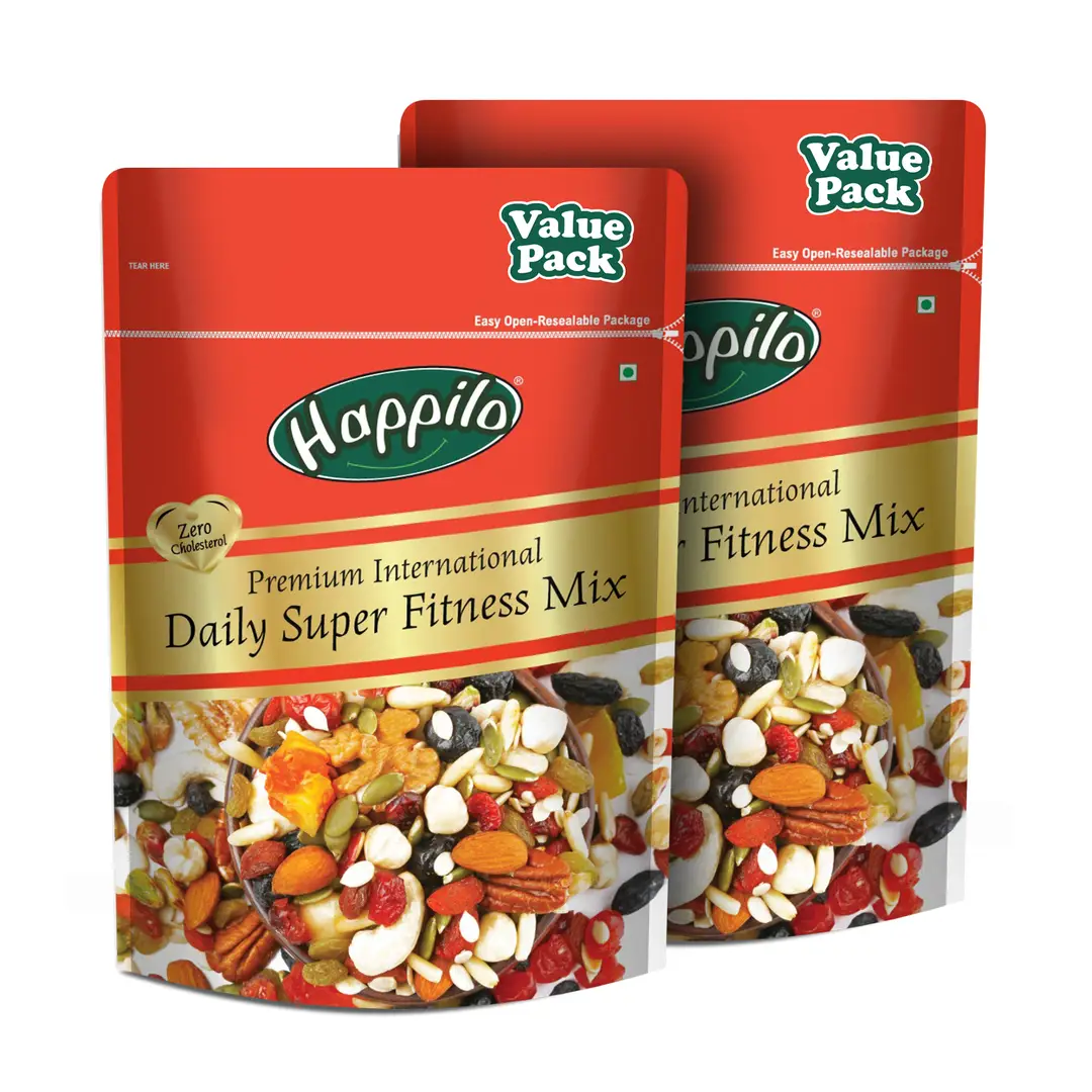 Happilo Premium International Daily Super Fitness Mix - Pack of 2 (650 gm)