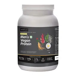 Kapiva Men's Vegan Protein - Banana Flavor with 22.14g Protein per Scoop | Plant-Based Protein with 25 Vitamins, Minerals & Ayurvedic Herbs icon