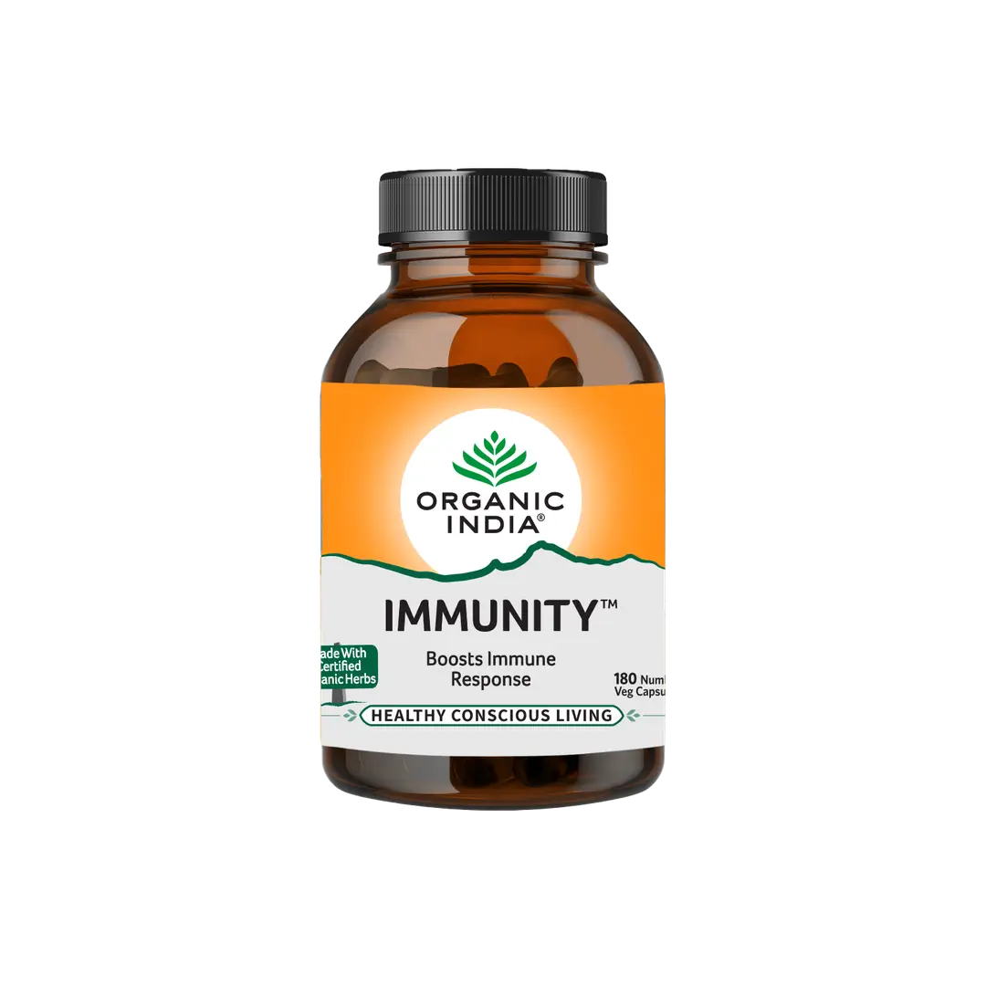 Organic India Immunity Capsules - Pack of 1 (180 Capsules)