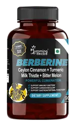Humming Herbs Berberine Hcl Supplements | Combination Of Ceylon Cinnamon, Turmeric, Milk Thistle And Bitter Melon Extract - 90 Capsules icon