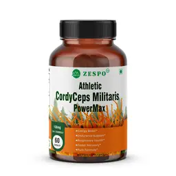 Zespo Athletic Cordyceps Militaris with BioPerine for Energy, Stamina and Athletic Performance