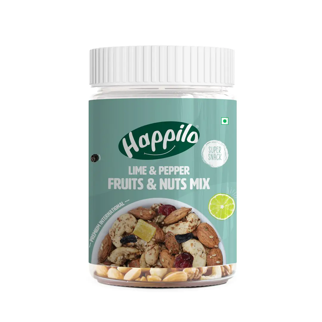 Happilo Premium International Lime & Pepper Fruit & Nuts mix - 200 gm