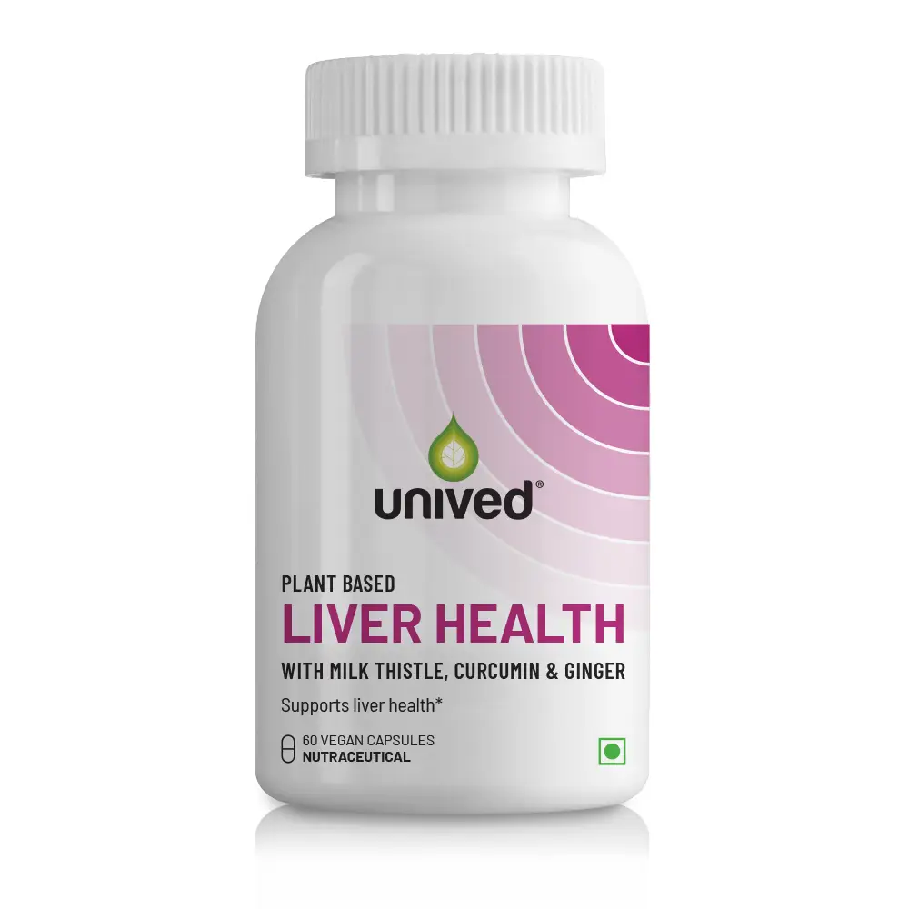 Unived Liver Health for Liver Detoxification - Pack of 1 (60 Capsules)