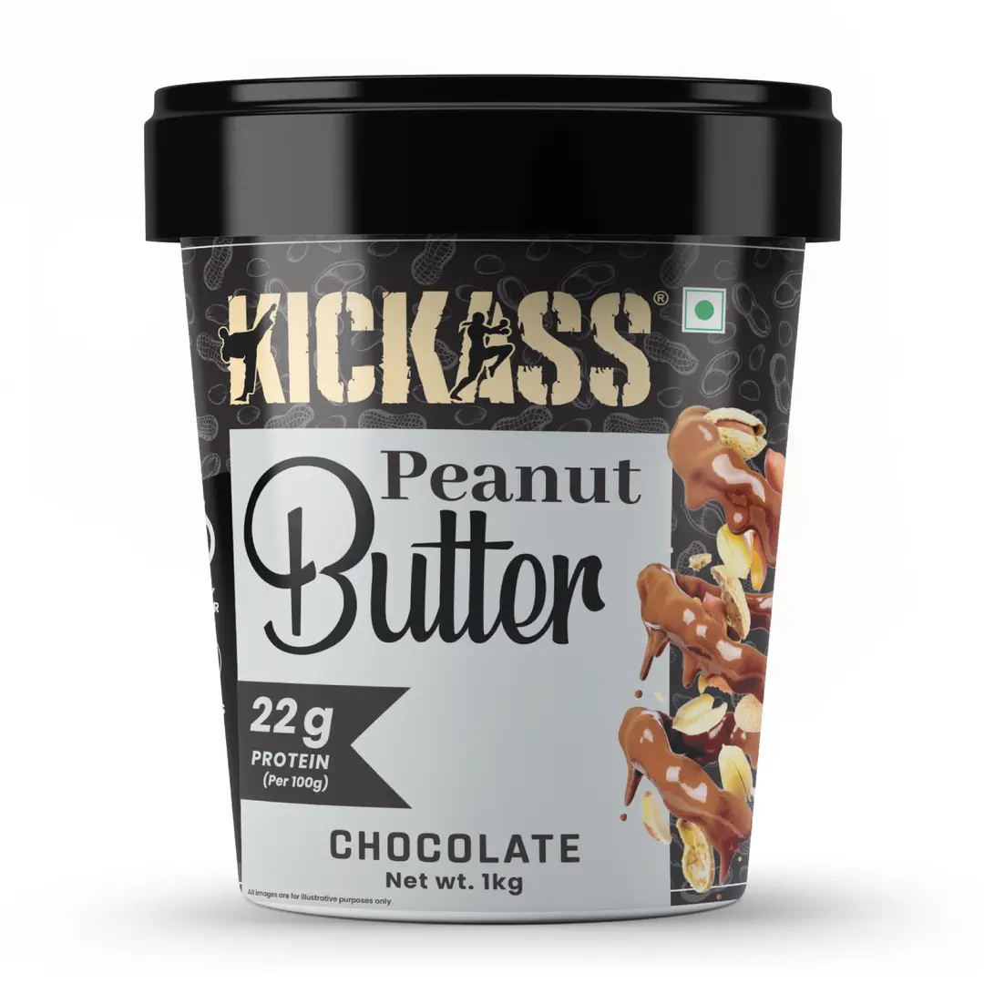 Kickass Peanut Butter, Powered with Probiotic for Weight Management - 1000 gm