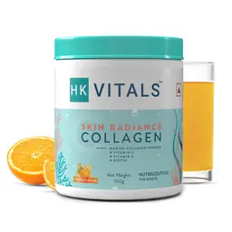 Healthkart -  Hk Vitals Skin Radiance Collagen Powder, Marine Collagen (Orange, 200 G), Collagen Supplements For Women & Men With Biotin, Vitamin C, E, Sodium Hyaluronate, Healthy Skin, Hair & Nails icon