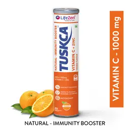 Lifezen - Tuskca Vitamin C + Zinc Effervescent Tablet Orange - bottle (20) -Helps improve the absorption of iron from the diet icon