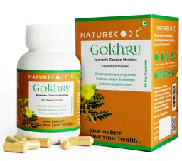Nature Code Gokhru Boosts Energy , Stamina & Vitality-60 Veg. Capsules icon