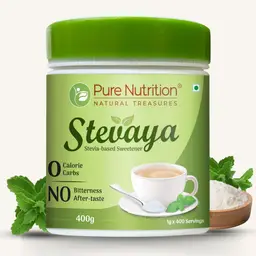Pure Nutrition Stevaya with Stevia Based Natural Sweetener for Diabetic-Friendly and Zero Calorie Sugar Substitute
