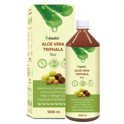 Ambic Ayurveda Aloevera Triphala Juice I Digestive & Bowel Wellness Natural Juice for Fast Constipation Relief -1L icon
