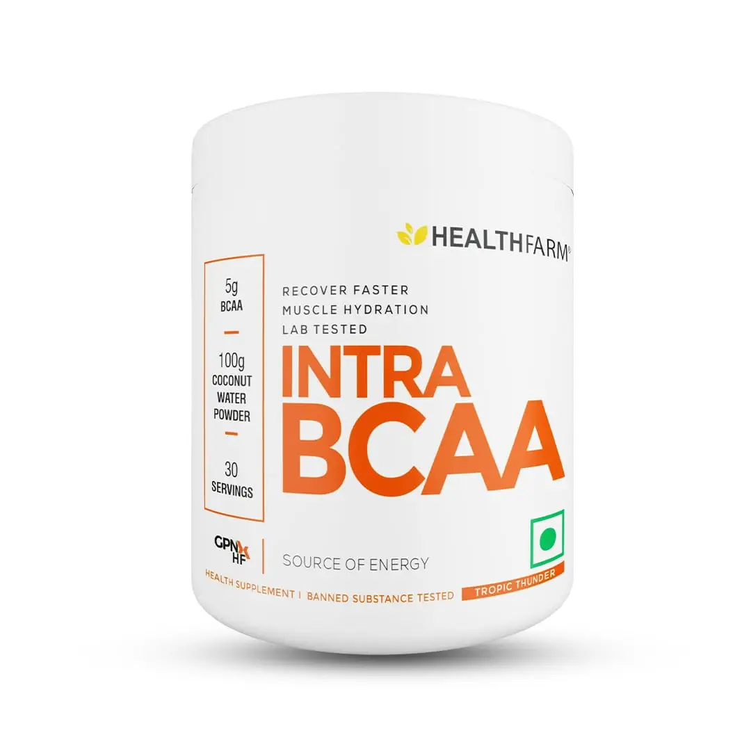 Healthfarm Intra BCAA for Strength and Endurance - Tropic Thunder,180 gm