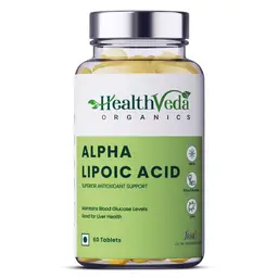 Health Veda Organics Alpha Lipoic Acid for Boosting Liver Function, Maintaining Healthy Blood Sugar, Antioxidant Support icon