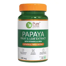 Pure Nutrition Papaya l Papaya Leaf and Fruit Extract, Immunity & Platelet Booster icon
