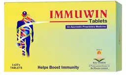 Lifezen IMMUWIN TAB-25's ( Ayurveda ) - Helps to inhibit viral penetration into the human cell and also prevents viral replication. icon