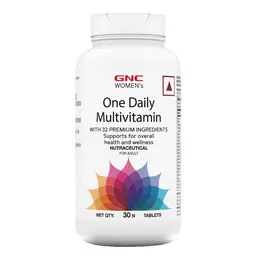 GNC Women's One Daily Multivitamin for Women | Enhances Immunity | Boosts Energy Levels | Supports Memory | Protects Vision | Formulated In USA | 32 Rich Ingredients with Vitamin C & More icon