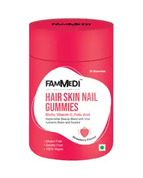 Fammedi - Hair, Skin and Nail Gummies with Biotin, folic acid and Vitamin C icon