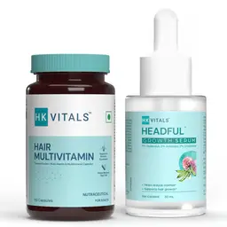 HealthKart HK Vitals Hairfall Solution Kit Stage 1 - Hair Multivitamin  (60 Capsules) and Headful Hair Growth Serum (30 ml) icon