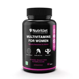 NutritJet -  Multivitamin For Women With Probiotics Supplement With 50 Essential Ingredients For Immunity, Hair & Skin | 60 Vegetarian Tablets | icon