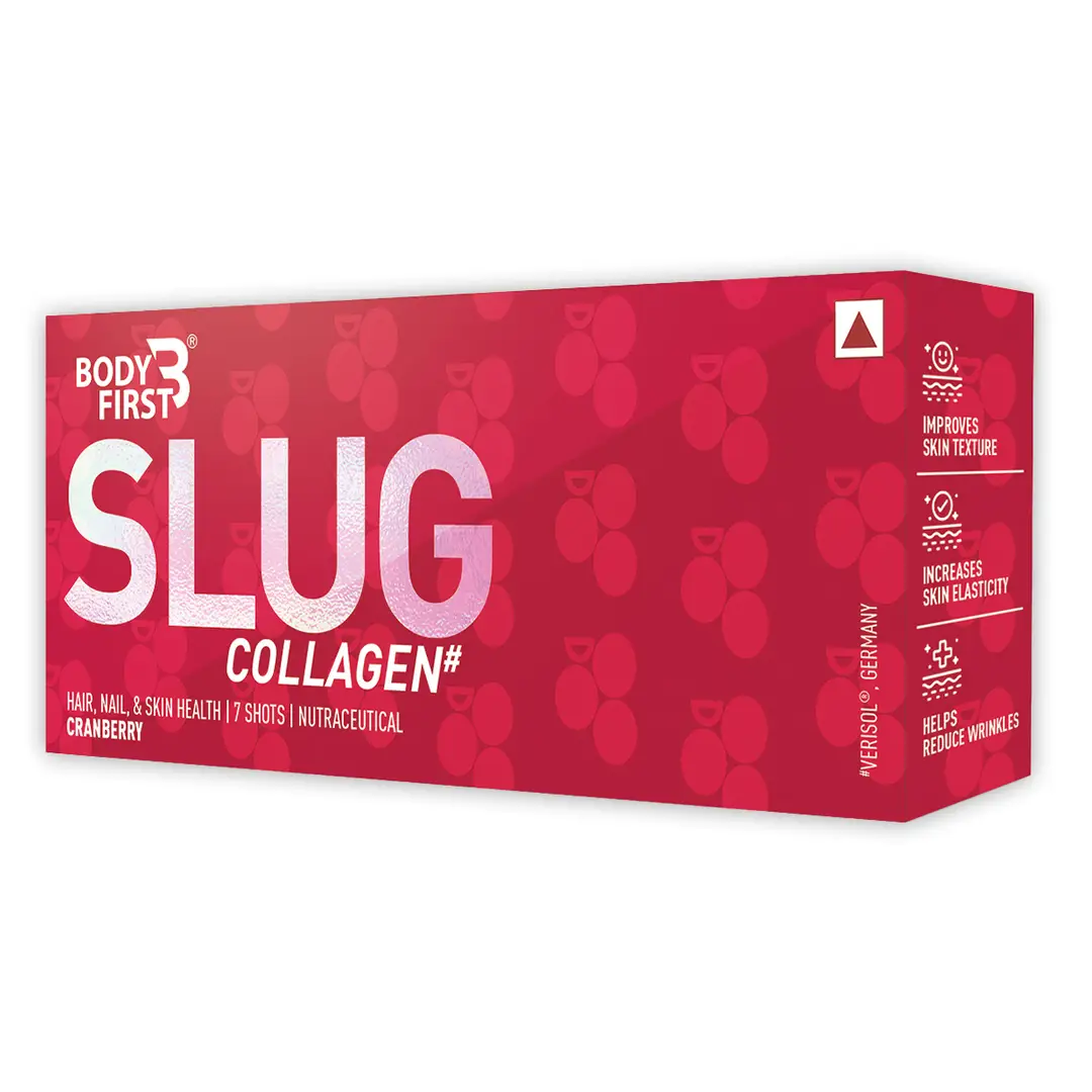 Bodyfirst Collagen Slug - Hair, Nail, & Skin Health - Cranberry (7 Shots)