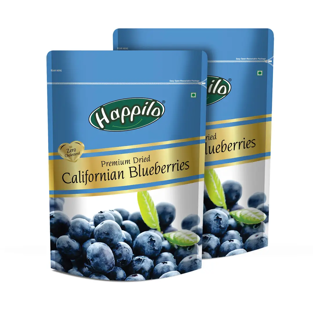 Happilo Premium Dried Californian Blueberries - Pack of 2 (300 gm)