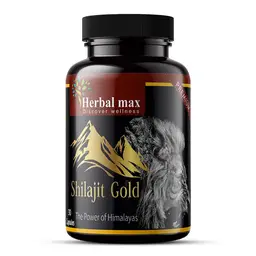 Herbal max - Shilajit Gold - Helps Improve Strength, Stamina & Energy, Supports Vitality and Helps Combat Weakness - 30 capsules icon