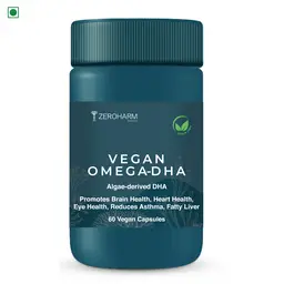 Zeroharm - Vegan Omega DHA for brain health,heart health, eye health, reduce asthma and fatty liver icon