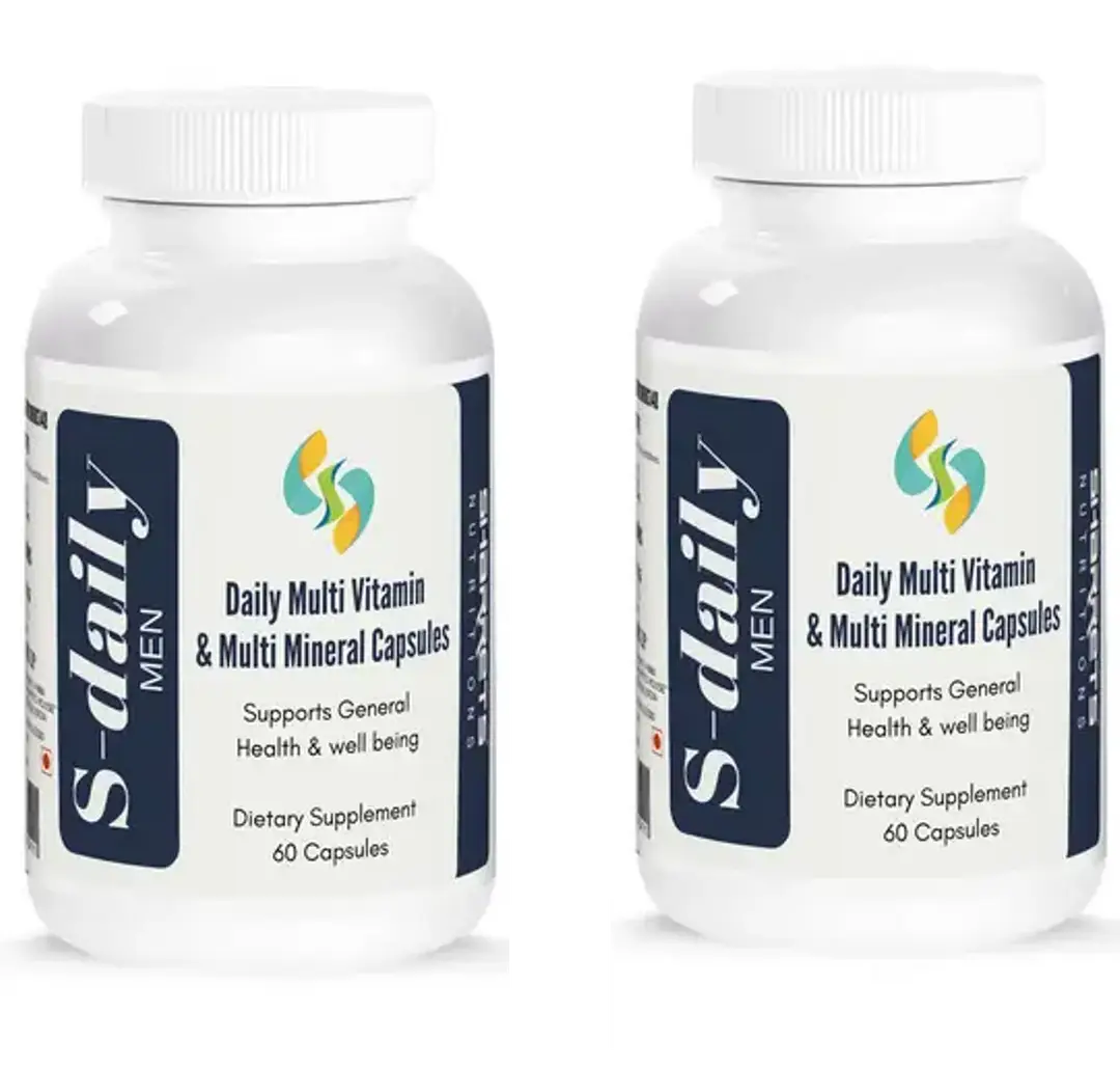Sharrets S-daily Multivitamin for Overall Wellbeing - Pack of 2 (120 Capsules)
