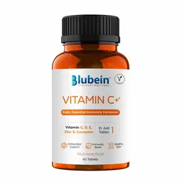 Blubein - Vitamin C+ - With Vitamin C, D, E, Zinc & Curcumin - For Stress Relieving Properties icon