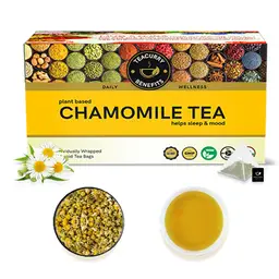 TEACURRY Chamomile Tea (1 Month Pack | 30 Tea Bags) - Helps with Sleep, Sugar Levels and Relaxation icon