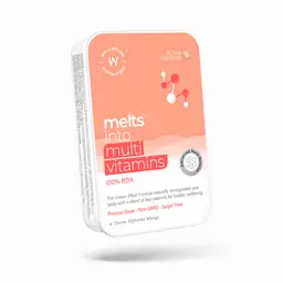 Wellbeing Nutrition - Melts - Complete Plant Based Multivitamin with Vitamin A, B-Complex, C, D3 + K2, Ashwagandha icon