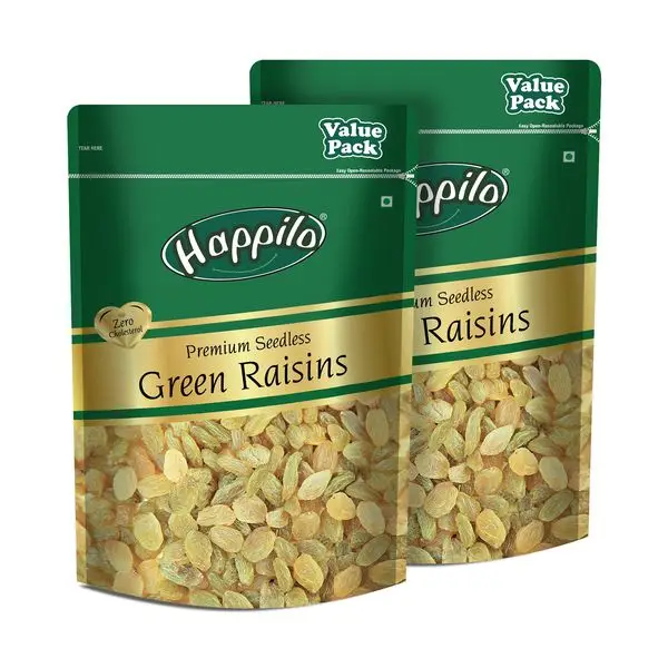 Happilo Premium Seedless Indian Raisins - Pack of 2 (2000 gm)