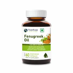 Sri Sri Tattva SupaSupp Fenugreek Oil Great After 40 - Helps regulate blood sugar, maintain joint health, maintain heart health and supports weight management. icon