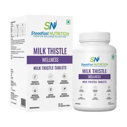 Steadfast Nutrition - Milk Thistle Liver Detox Supplement - with Sodium Starch Glycolate - for Liver Health icon