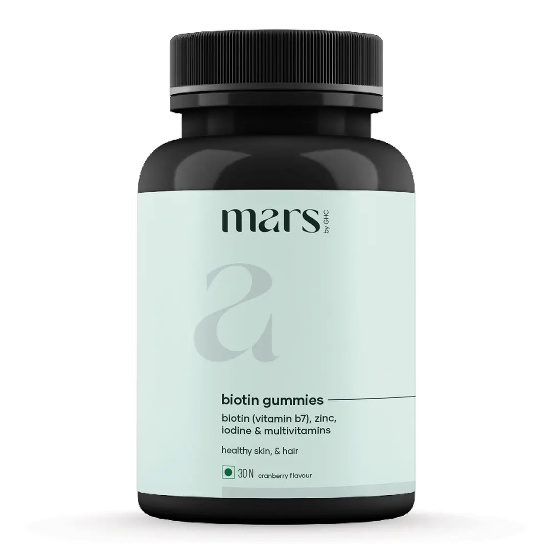 DSC Mars by GHC - Biotin Gummies For Hair growth & Glowing Skin - Pack of 1 (30 Gummies)