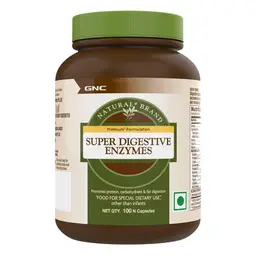 GNC Natural Brand Super Digestive Enzymes, 100 Capsules, Supports Protein, Carbohydrate and Fat icon