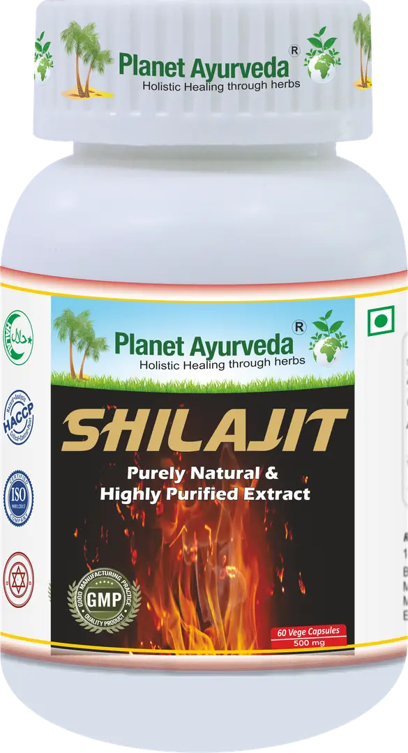 Planet Ayurveda Shilajit for Healthy Reproductive System - Pack of 1 (60 Capsules)