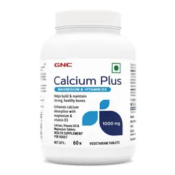 GNC Calcium Plus With Magnesium & Vitamin D3 | Strengthens Bones | Supports Strong Teeth | Promotes Healthy Muscle Contraction | Formulated in USA | 1000mg Per Serving icon