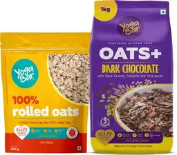 Yogabar - Dark Chocolate Oats 1kg - 100% Rolled oats 400 pouch icon