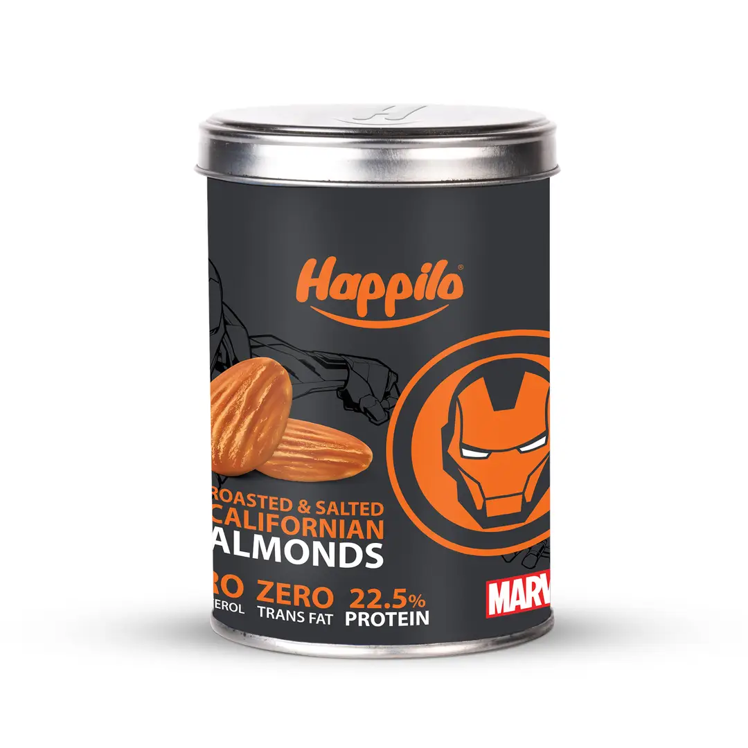 Happilo Marvel Roasted & Salted Californian Almonds - 150 gm
