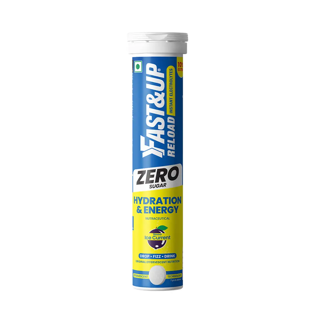 Fast&Up Reload Zero for Instant Energy and Hydration - Ice Current,20 Effervescent Tablets
